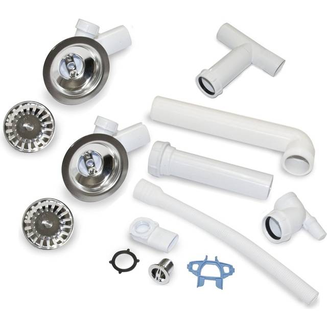 Villeroy &amp; Boch Chrome Kitchen Sink Basket Strainer Waste Kit 8K22