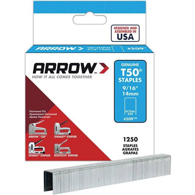 Arrow T50 Staples 14mm 9/16'' 1250pk One Size