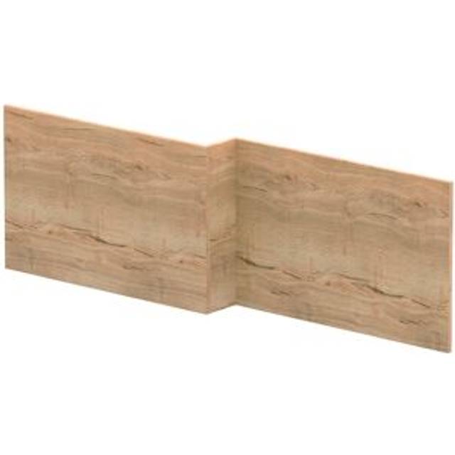 Hudson Reed 1700Mm L Shape Square Shower Bath Front Panel - Autumn Oak