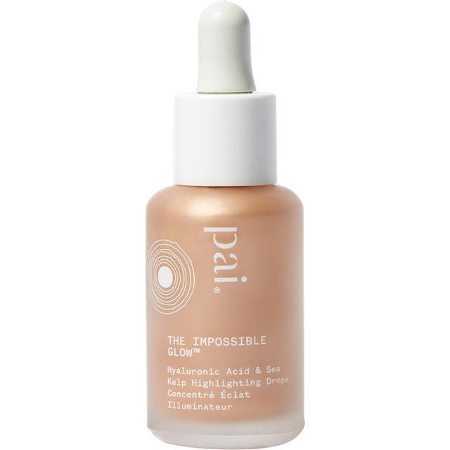 Pai Skincare | THE IMPOSSIBLE GLOW, Glow Drops Serum with Hyaluronic Acid, Certified Organic, Vegan, Cruelty Free - Rose Gold. 30ml