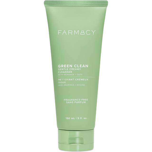 Farmacy Gentle Creamy Face Cleanser - Hydrating Facial Cleanser to Nourish + Help Remove Makeup + Impurities - Enriched with Aloe + Moringa Oil to