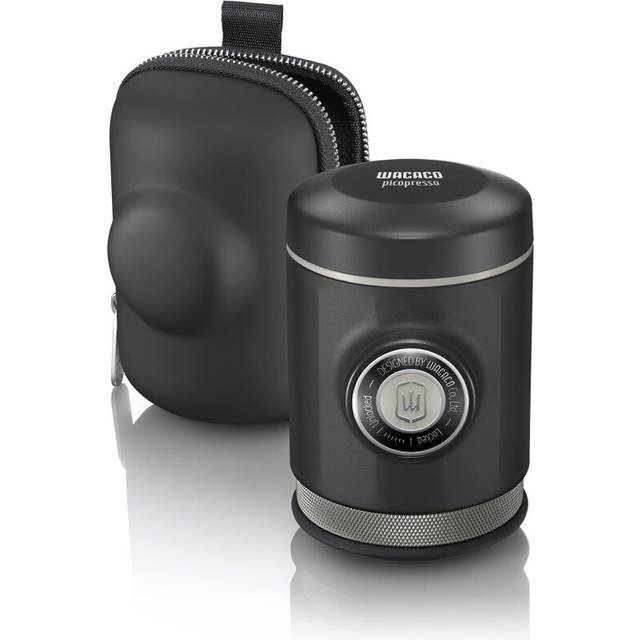 WACACO Picopresso Portable Espresso Maker Bundled with Protective Case, Pro-level Specialty Coffee Machine, Compatible Ultra-fine Grind, Manually