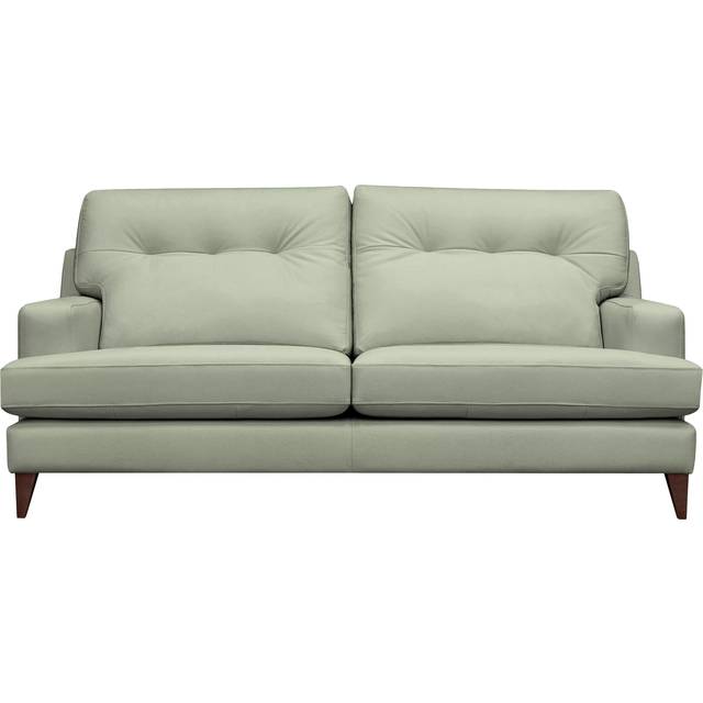 G Plan Vintage Seventy Two Medium 3 Seater Leather Sofa, Dark Leg