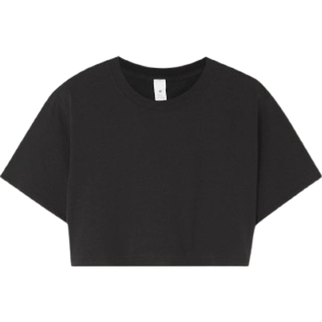 lululemon - All Yours Cropped Pima Cotton T-shirt - Black - US 2