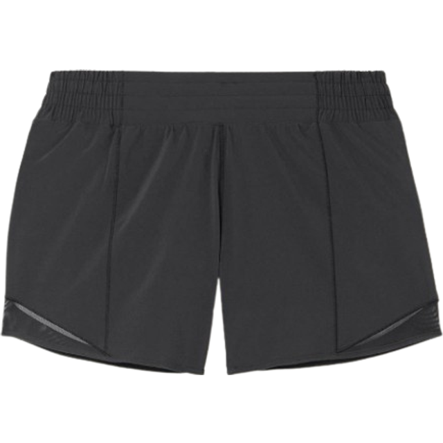 lululemon - Hotty Hot Low-rise Mesh-paneled Stretch Recycled-swift Shorts - 4" - Black - US 2