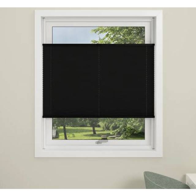 Flex Plisségardin Svart 50x130