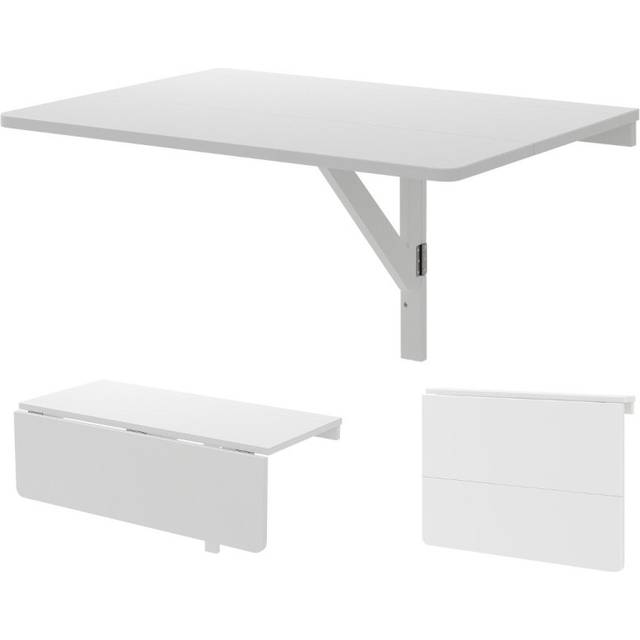 Northix Wall-Mounted White Skrivebord 80x60cm