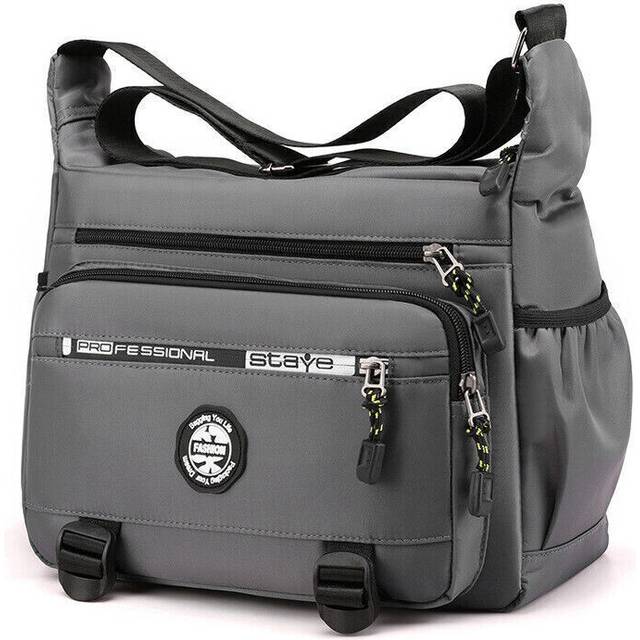 Mens Multi Pockets Cross Body Messenger Bag Travel Cabin Work Shoulder Satchel