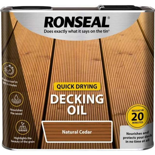 Ronseal - Quick Drying Decking Oil 2.5L - Natural Cedar