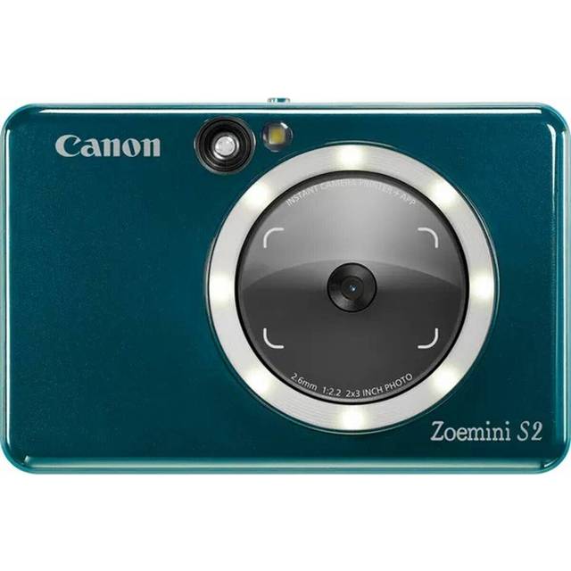 Canon Zoemini S2 - Digitalkamera - kompakt med omedelbar fotoskrivare - 8.0 MP - Bluetooth, NFC - blågrön