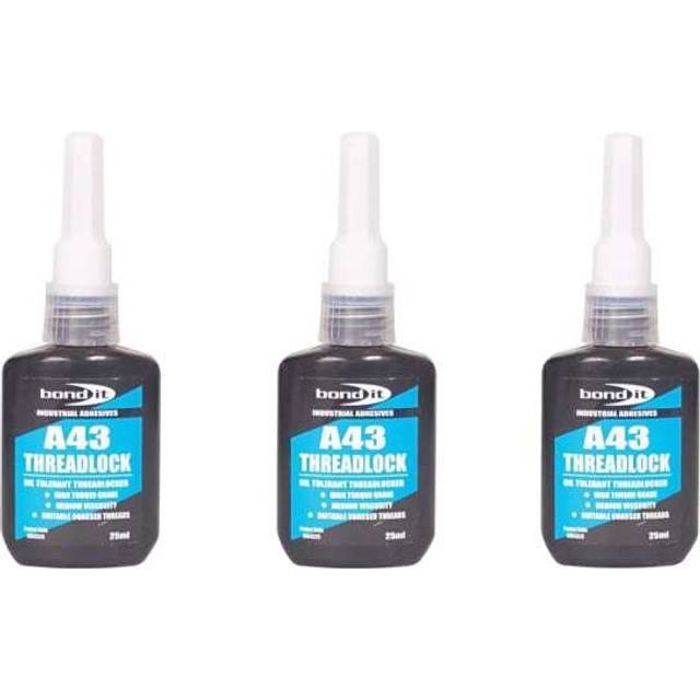Bond It A43 Threadlock 50ml Blue BIA4350 (Pack of 3)