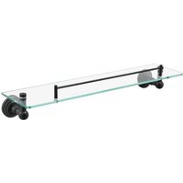 Manissa Tempered Glass Bathroom Shelf with Stainless Steel Bar