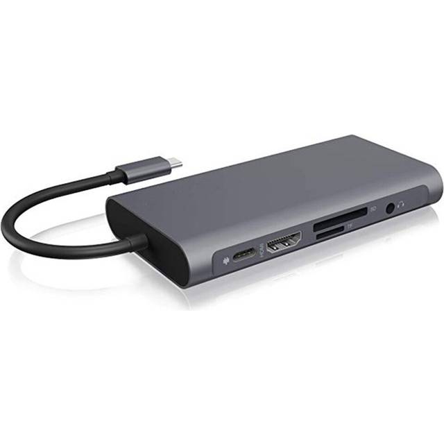 10 in 1 Type C Hub Splitter USB C to 4K VGA PD RJ45 Gigabit Ethernet Dock Station SD TF Card Reader for Pro