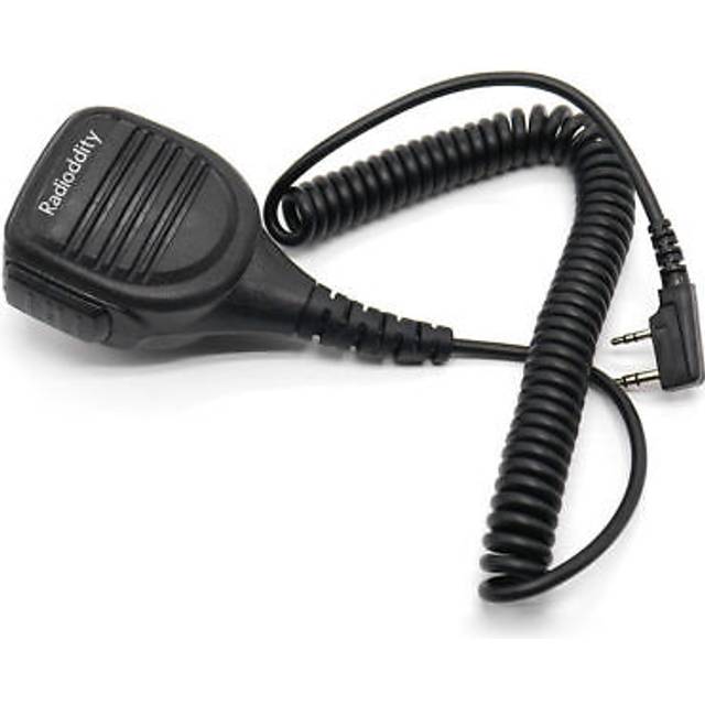 Radioddity RD-203 vattentät fjärrhögtalarmikrofon, kompatibel med BaoFeng RD-5R UV-5R BF-888S UV-5RTP DM-5R GT-3TP GT-5TP BF-F8HP UV-82HP GD 77 GD77S TYT UV8000E tvåvägsradio Walkie Talkie
