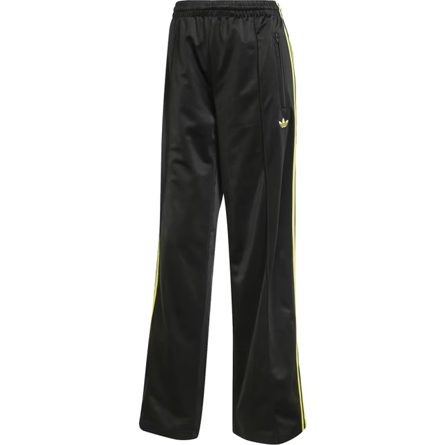 adidas Originals Women's Classic Firebird Tracksuit Bottoms - Black, Black/Pure Sulfur, Size S, Women