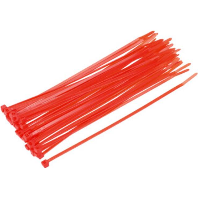 Cable Zip Ties 200mmx3.6mm Self-locking Nylon Tie Wraps Red 40pcs