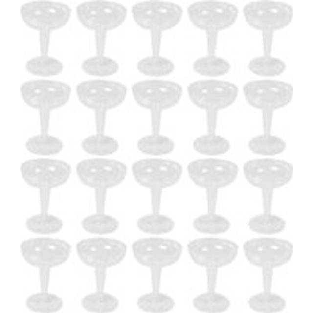 New Plastic Champagne Flutes Disposable - 20Pcs Clear Glasses for Parties Cup