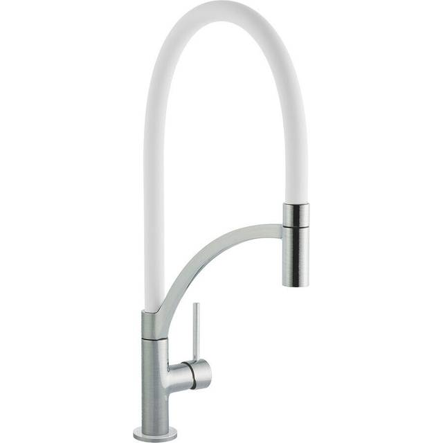 Cookology Giglio Pull Out Tap - Single Lever Kitchen Tap (Brushed White)