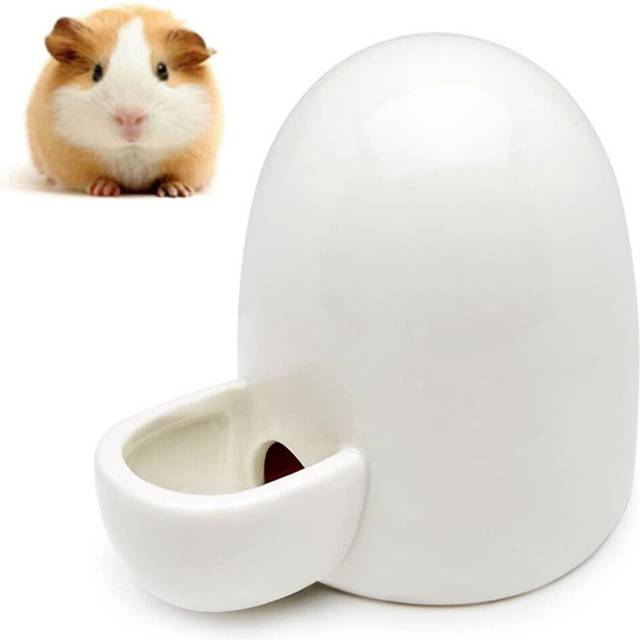 Automatic Drinking Water Feeder, Ceramic Silent Pet Water Dispenser-White