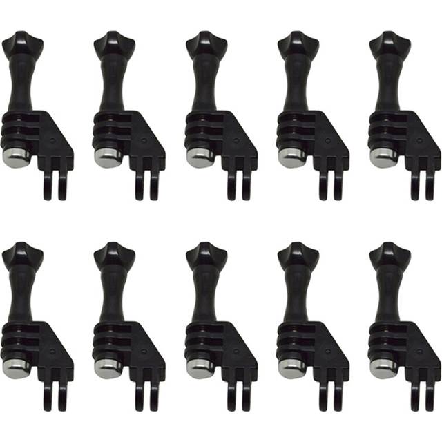 10X 90 Degree Direction Adapter Elbow Mount with Thumb Screw for Hero 4/3+/3/2/1 and SJ4000 5000 Black