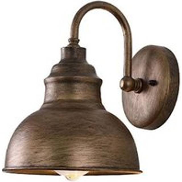 Vintage Wall Sconce Gooseneck Barn Flat Light Industrial Farmhouse Outdoor Waterproof (Bronze)