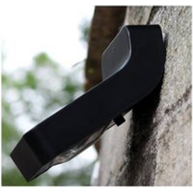 Outdoor Solar LED Security Wall / Fence Light with PIR Sensor, Black IP65