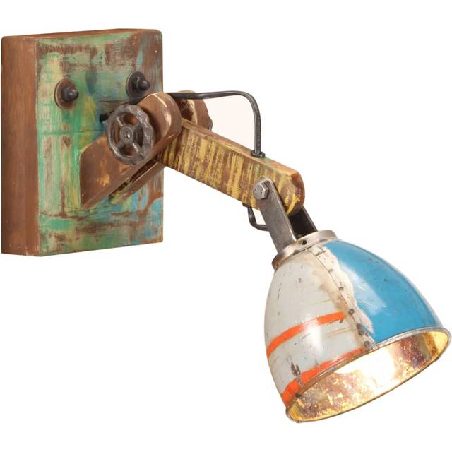 vidaXL Wall Lamp Industrial Style Multicolour Round E27