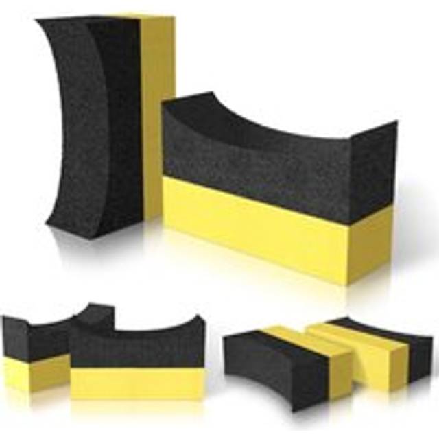 Tire Applicator Dressing Shine Sponge - Tire Pads Color Polishing Sponge Wax Duty Scrubber Sponge for Car, Painted Steel