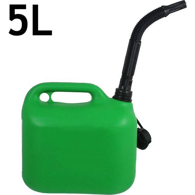 5l Jerry Can Container Flexible Spout Green 5 Litre Car Van Petrol Diesel Large