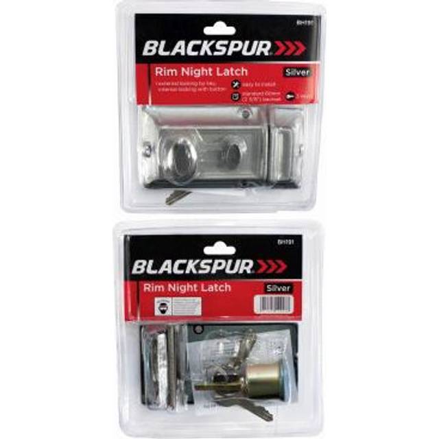 Door Lock Night Latch Traditional Nickel Rim Security 3 Keys Fixings Latches 6pc