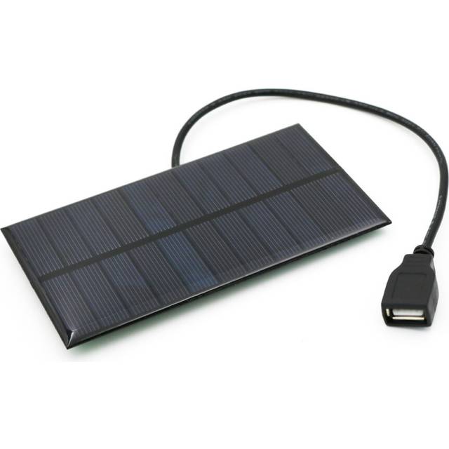 5.5V 300mA 1.65W Solar Panel Outdoor DIY Solar Charging Board Connection 30cm USB Interface