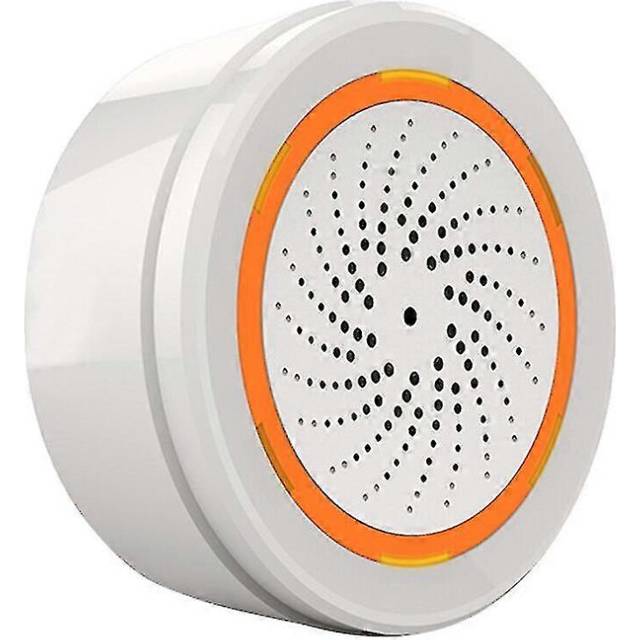 (As show, One size) Hotest Tuya Wireless Siren Alarm Sound Light Sensor Battery Built-in Zigbee Sensor Temperature Humidity Alarm Sirens Smart Home
