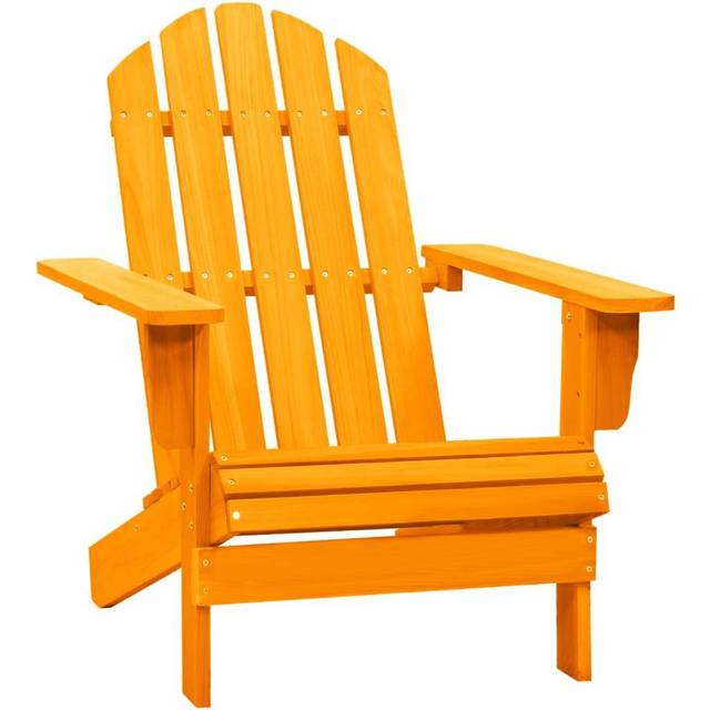 vidaXL Garden Adirondack Chair Solid Fir Wood Orange