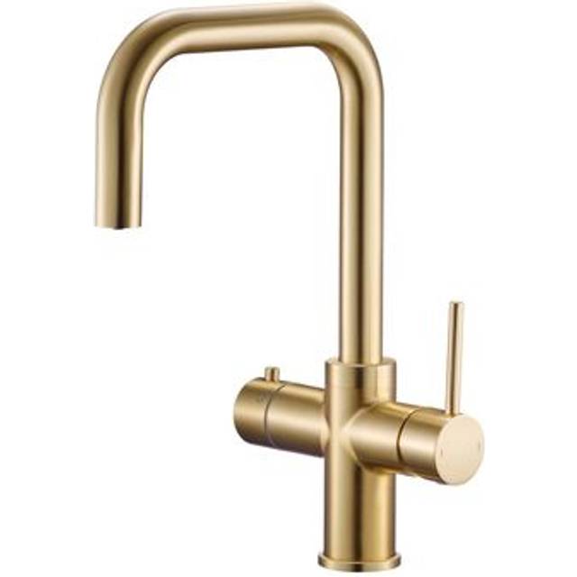 Aquarius Truecook Square 4In1 Boiling Water Kitchen Tap Kit Brushed Brass - One Size
