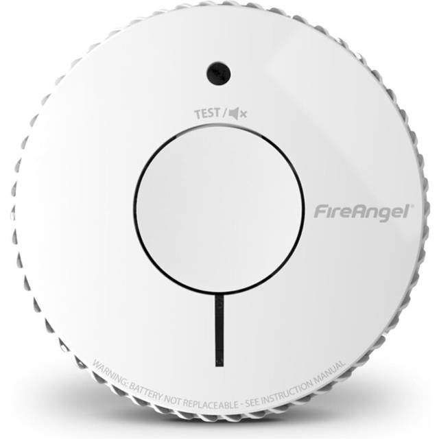 FireAngel Optical Smoke Alarm - FA6620 10-Year Battery Smoke Alarms Home with Test/Silence FireAngel Early Smoke Detector Fire Alarm - White