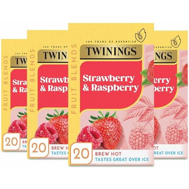 Twinings Strawberry & Raspberry Tea: 80 Biodegradable Bags