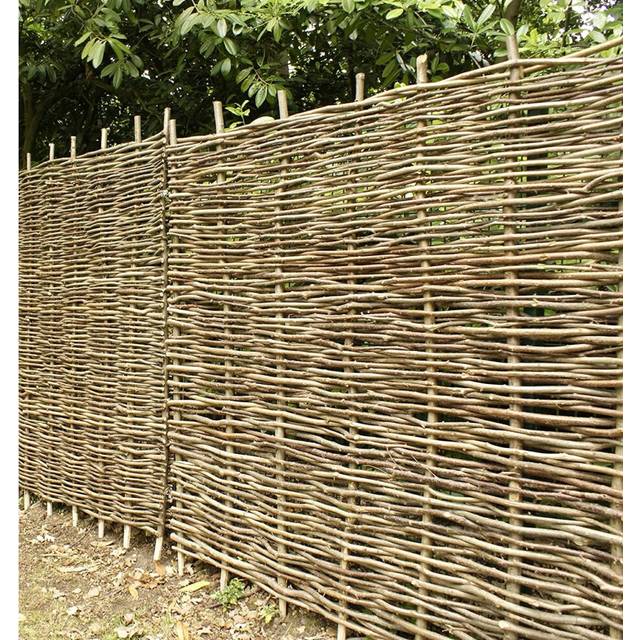 Papillon 5 Pack Premium Hazel Hurdle Garden Fence Panels Wattle Fencing Panel 1.2m x 1.8m (4ft x 6ft)
