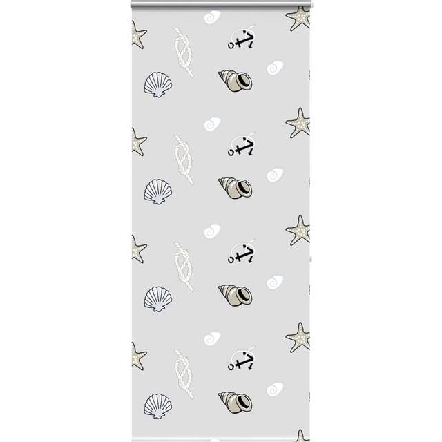 vidaXL Shower Roller Blind with Cassette 110x240 cm Fabric Width 106 cm - Multicolour