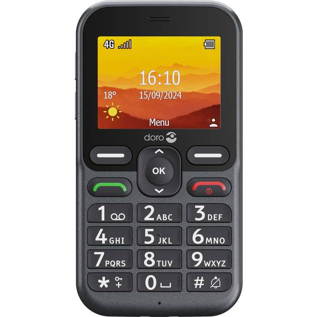 DORO Leva L11 - 4G funktionstelefon - RAM 64 MB / Internminne 128 MB - microSD slot - LCD display (TFT) - 320 x 240 pixlar (60 Hz) - rear camera 2 MP