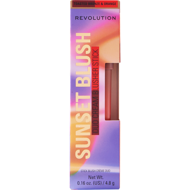 Makeup Revolution Sunset Blush Stick Toasted Bronze Orange