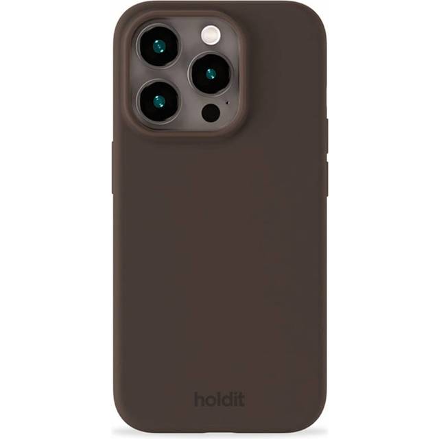 Holdit iPhone 15 Pro Soft Touch Silikon Skal - Chocolate
