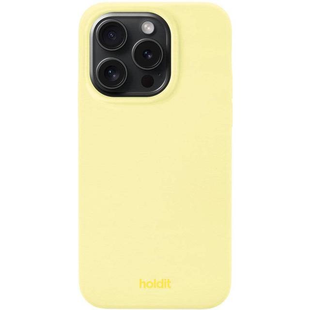 Holdit Telefonskal Silicone iPhone 15 Pro - Gul