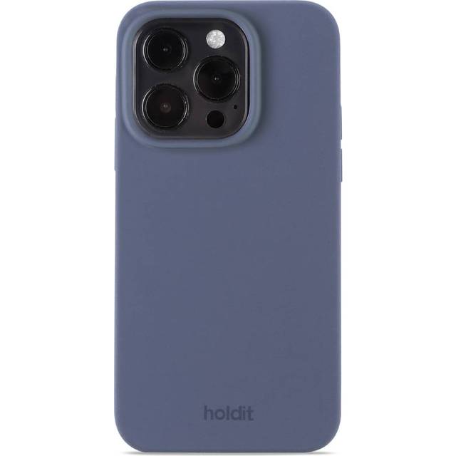 Holdit Telefonskal Silicone iPhone 15 Pro - Blå