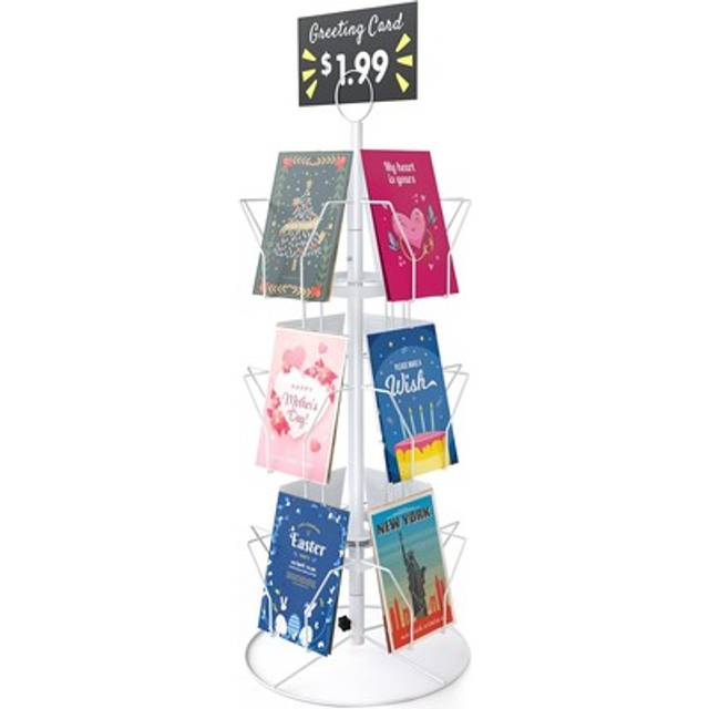 Greeting Card Display Stand Rotating Rack Holder