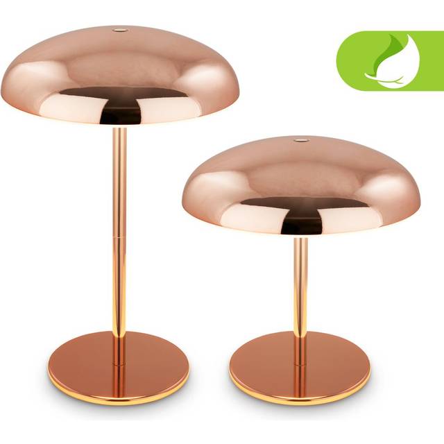 Briloner LED-bordslampa med batteri Brilo unplugged Caxa, kopparfärgad dimbar, Koppar, Metall