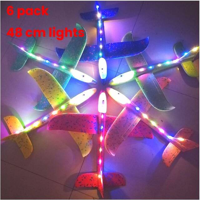 (48cm 6pcs) Foam Glider Planes Airplane Hand Throwing Toy 36CM 48cm Flight Mode Plane Model