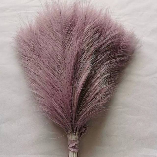 (YZ6-10, 5PCS) Fluffy Pampas Grass Boho Decor Artificial Flower Fake Plant Reed Simulated Party Wedding Home Decoration 42CM