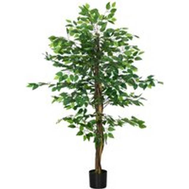 HOMCOM 150cm Artificial Tree Ficus for Indoor Outdoor Home Decor, Fake Tree