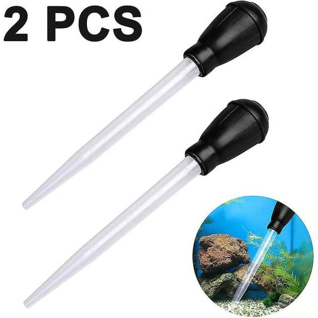 30ml Fish Tank Water Changer Aquarium Dropper 2-pack Manual Aquarium Clean Pipette Dropper Fish Tank