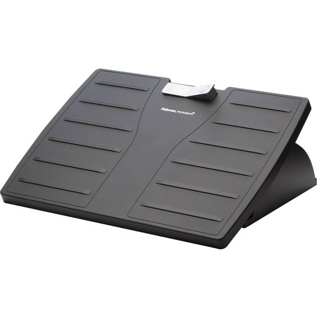 Fellowes Office Suites Foot Rest for Under Desk - Ergonomic Foot Support with Antibacterial Microban Technology for Office & Home Use - Black